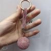 Schlüsselanhänger Auto FashionCharm Ball Strap Leder Strass Crysta Anhänger Schlüsselanhänger