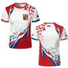 T-shirt Bandiera della Repubblica Ceca Maglietta Grafica con Emblema Nazionale della Repubblica Ceca da Uomo Donna per Sport all'Aperto Traspirante Maglia da Calcio