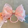 1 PCS New Cute Fresh Big Bow Girls Elastic Hair Bands Kids Princess Hair Accessories Children Hair Ties Baby Headwear