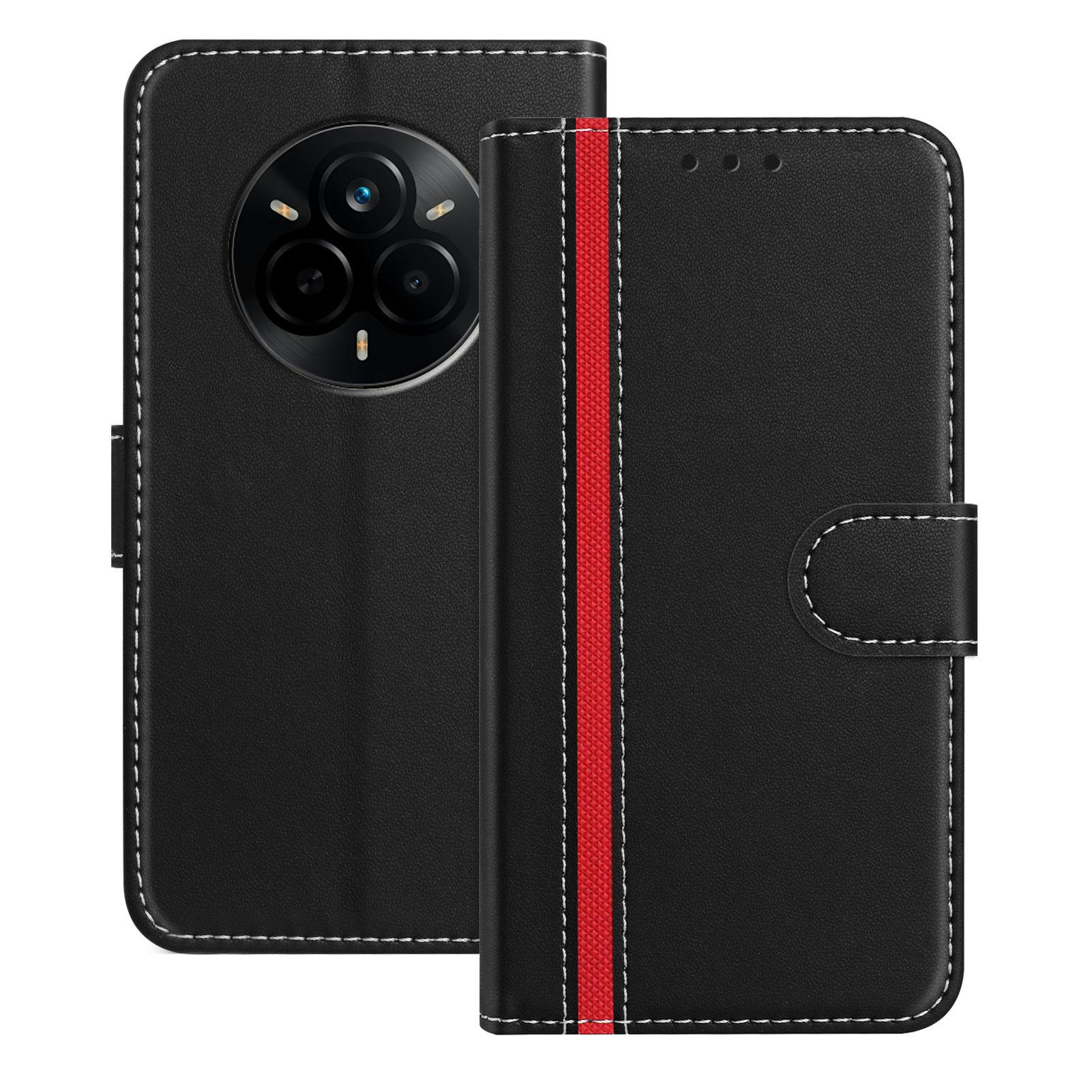 

For Realme 14 Pro 5G Phone Cases Wallet Stand Color Splicing Leather Cover with Magnetic Clasp G