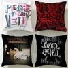 Classic Band Pierce The Veil Cushion Cover Soft  EasyWash Pillow Case  Versatile for Couch Bed Travel and Office