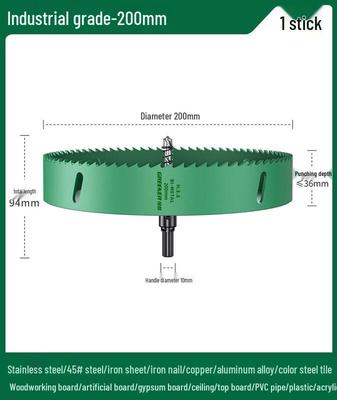 Green Forest Lochsäge für Holzbearbeitung CN-Stecker (Adapter enthalten)
