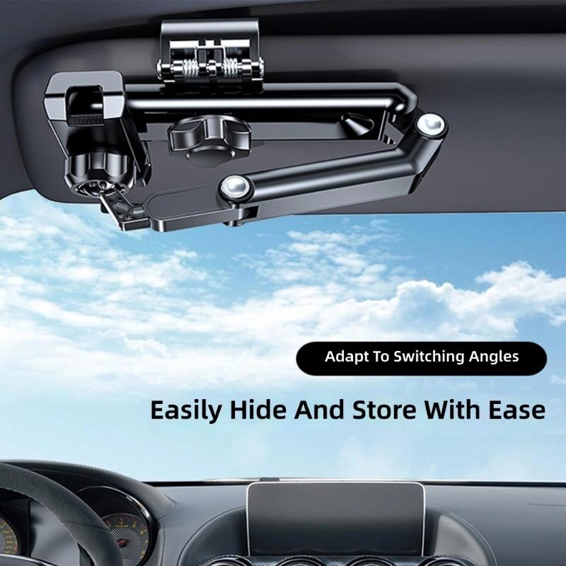 Flexible Rotatable Car Phone Mount Clip Support For 4.7 To 6.5 Inch Smartphones Secure Grip Offers Full Angle Adjustment