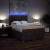 Maison Exclusive - Sommier à lattes de lit avec matelas Marron foncé 140x190 cm