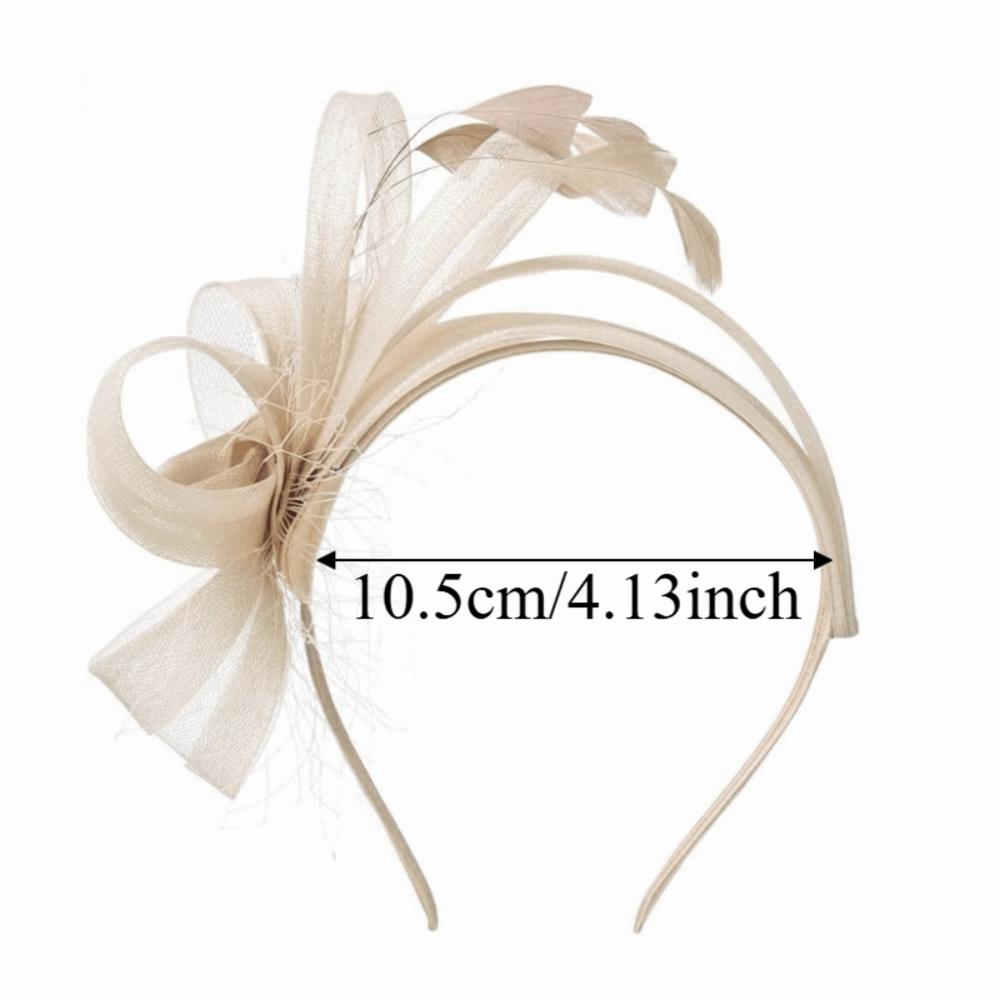 Haarschmuck Feder Netz Stirnband Einfarbige Vintage Elegante Fascinator Haarreif Kopfbedeckung Kreativ