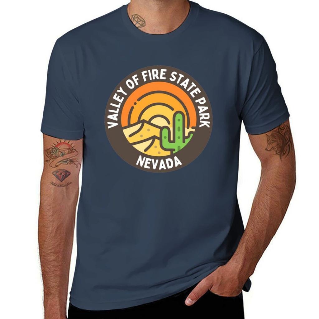 Valley Of Fire State Park Nevada Desert Mountain Summer Tshirt Antipilling Casual Tshirt
