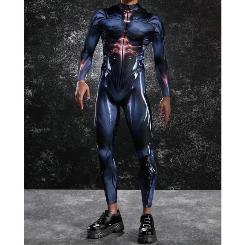 Costume de Scenă cu Imprimare Digitală 3D Adulți Evenimente de Halloween Petrecere Tematică Carnaval Costum Cosplay Joc de Rol Salopetă