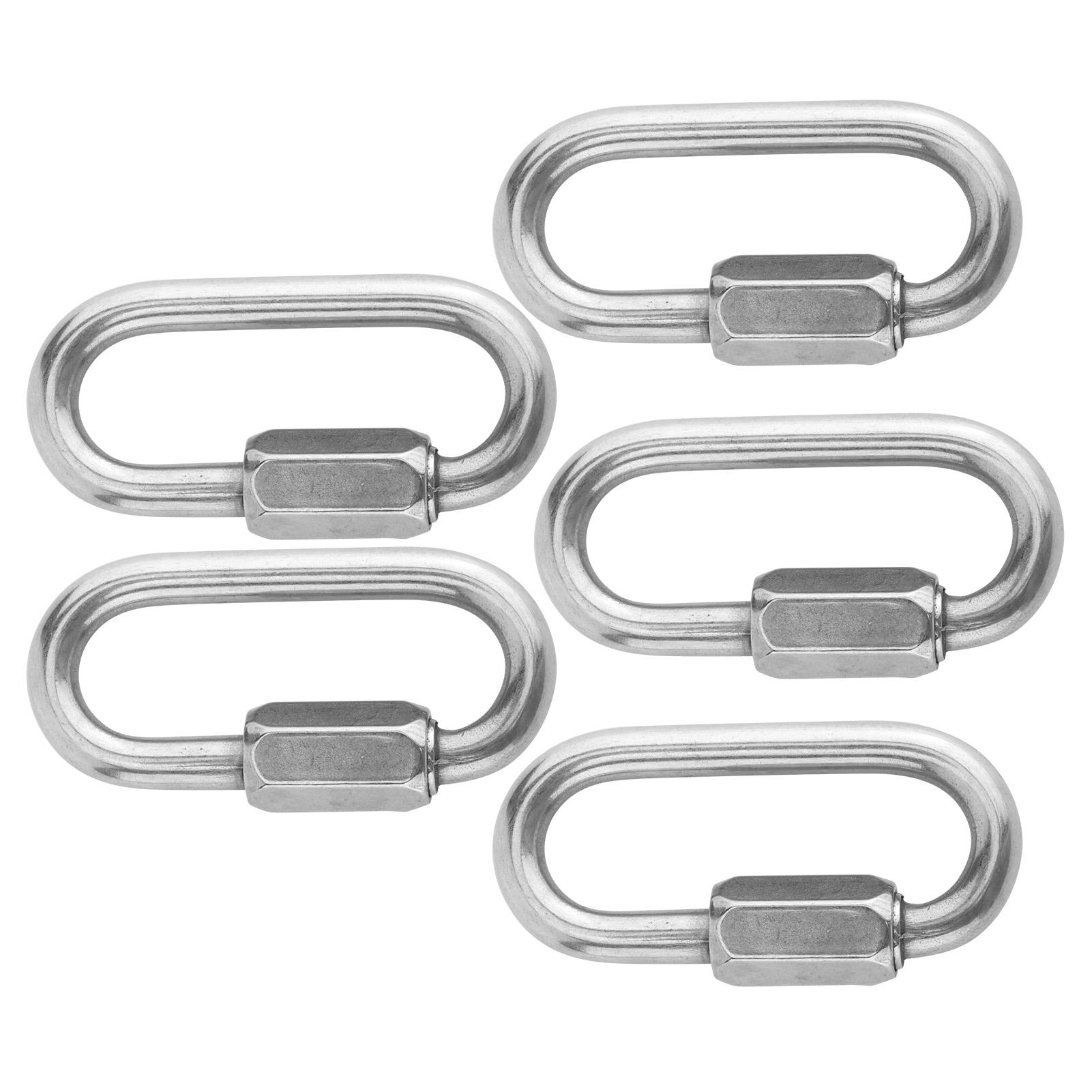 

M6 Портативный карабинный зажим 304 Нержавеющая сталь Фиксирующие зажимы Грузоподъемные пряжки безопасности