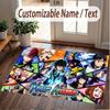 Custom Name Crystal Velvet Rug,My Hero Academia Comfortable Anti Slip Floor Mat For Room Decoration