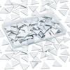 200PCS Multi Shape DIY Craft Mirror Stickers Acrylic Round Square Triangle Mirror Tiles Decals Adhesive Backing 2.5cm