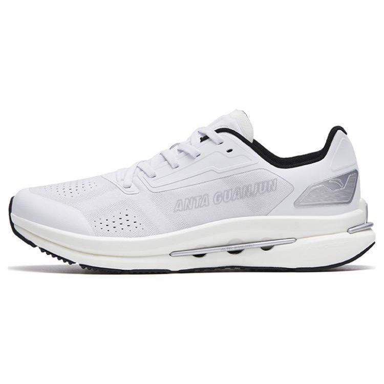 Anta Leak Blade Comfortable Cushioning Breathable Low top Nitrogen Technology Running Shoes Men's White 112245510A-1