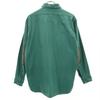 L.L.BEAN 70s Vintage Cursive Tag Chamois Long Sleeve Work Shirt 16 Green Women Used