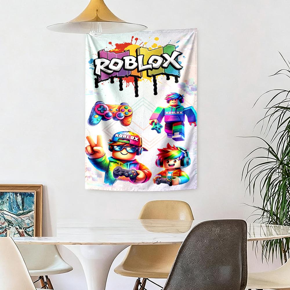 Roblox Wall Decor Tapestry Art For Pet Memorial Birthdaywedding Party Backdrop Family Gift