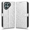 For TECNO Pova 7 Ultra 5G Wallet Case Dot Pattern Imprint PU Leather Phone Cover with Wrist Strap