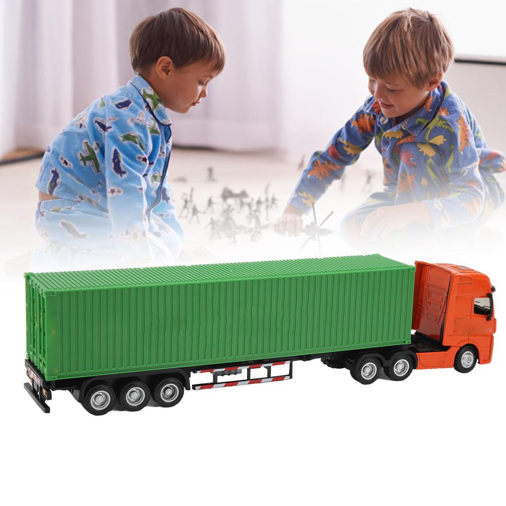 1:50 Scale Container Truck Stimulation Detachable   Hauler Tractor Trailer for Indoor