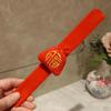 Brățară palmă de Anul Nou Chinezesc Roșu Desene Animat Dragon Leu Fuzzy Anul Dragonului Snap Band Decorare Copii Adulti Cadou Festivalul de Primăvară
