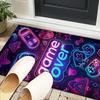 Neon Game Over Kunst Büro Teppich Stuhlunterlage, Spielteppich, Geeignet für Eingangsbereich, Schlafzimmer, Wohnzimmer, Schreibtisch, Weihnachtsgeschenk