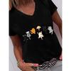 Women's v-neck short-sleeved T-shirt casual fashion