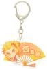 Gyugyutto Folding Fan Keychain Demon Kimetsu No Yaiba Rengoku Kyojuro Slayer