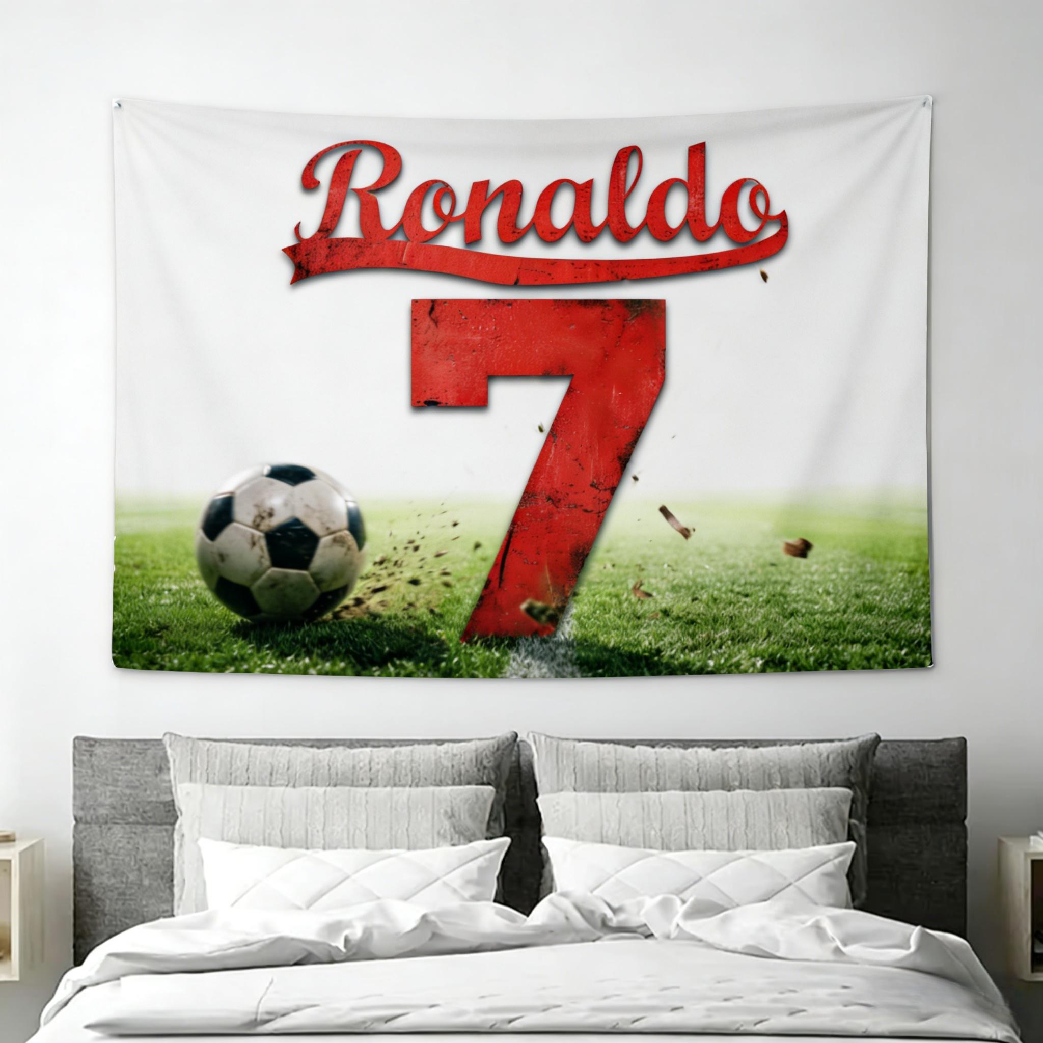 

Portugal C Ronaldo No 7 Football Theme Decor Tapestry for Fan Support Game Day Home Decor MultiSize High Quality Flat Print 74x94cm(29x37in)