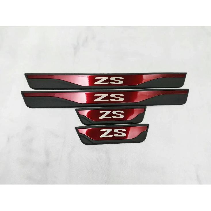 For MG ZS 2017 2018 2024 Door Sill Kick Scuff Plate Protector Guard Pedal Cover Car Styling Accessories