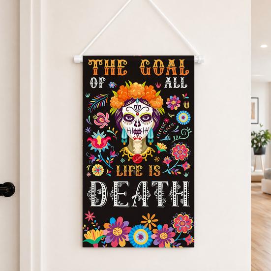 Day of The Dead Art Mexican Fabric Wall Fiesta