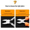 Industrial Grade Diagonal Pliers and Sprue Cutters - Versatile Electrician's and Modeler's Tool for Precision Cutting