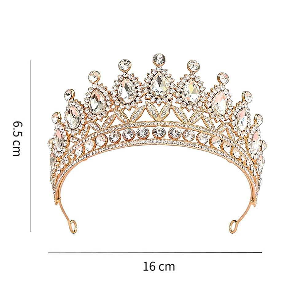 Luxury Elegant Crystal Bridal Tiara Metal Wedding Hair Tiara Princess Crown  Birthday Celebration