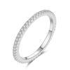 Minimalist Fashion Full Zircon Ring For Women Students Personalized Closed Band