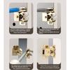 Cabinet Latches, Furniture Cabinet Roller Hardware with Shaped Mating Plate for Kitchen Cabinets, Wardrobes, and Bookcase Units