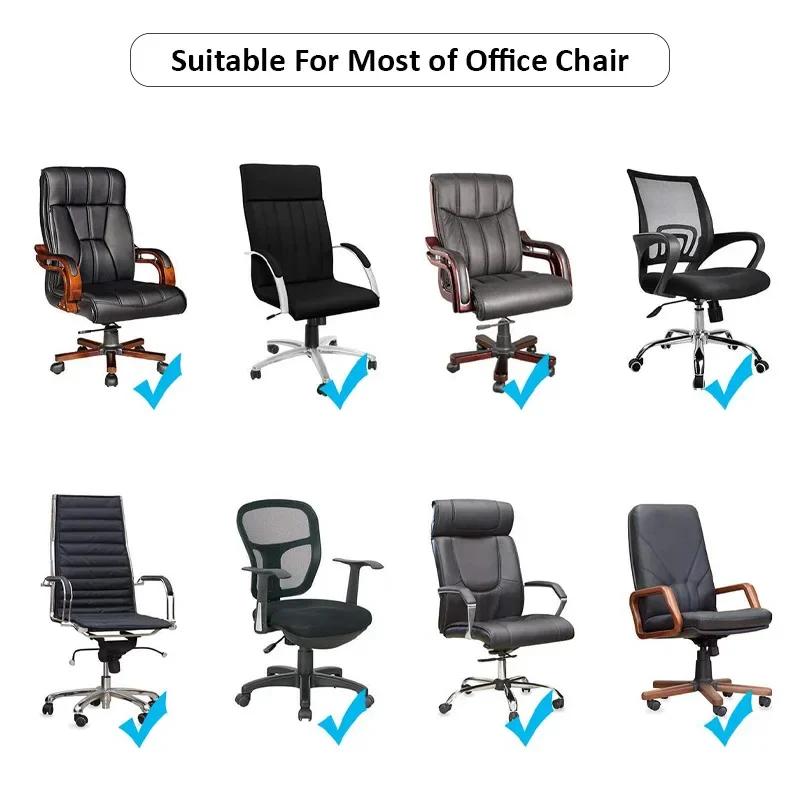 New Velvet Office Computer Desk Chair Covers Armchair Protector Black High Quality House Chaise Includ Armrest Gamer Covers