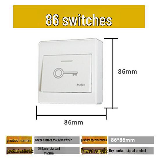 Stainless Steel Infrared Sensor Exit Button Doorbell Switch Panel