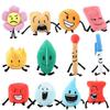 2024 Battle for Dream Island Plush Toy Leafy Firey Flower Waterdrop Bubble Plushie Pillow Doll Kids Children Gift