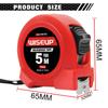 WISEUP High Precision Retractable 3/5/7.5/10 Meters Metric Steel Tape Measure Blade With Auto Lock Construction Carpentry Tools