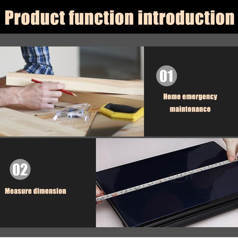 Keychain Tape Measure Retractable Measuring Tape for Indoor and Outdoor 2 Meter Pocket Size Small Steel Measuring Tool