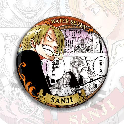 One Piece Anime Badge Sanji Character Replica Pin Brooch Pendant Shiny Film Button Merchandise Goods Collection Accessories For