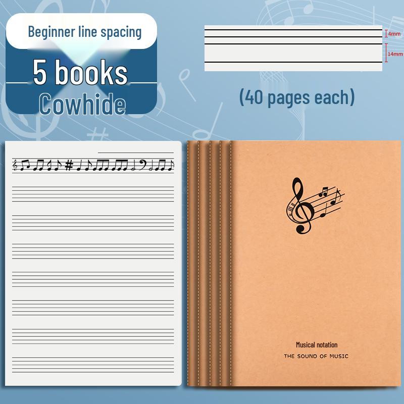 Hudební sešit pro začátečníky - Velký notový zápis