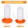 2Pcs Automatic Chicken Water Bucket Large Capacity Plastic Poultry Feeder Rooster Hen Feeding Device Farm Animal Water Supplies
