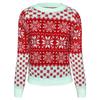 Autumn Winter Women's Christmas Style Snowflake Long Sleeve Base Layer Knit Sweater Luxurious Relaxed-fit Slimming and Versatile Top