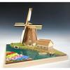 Woody Joe European Streets Series: Kinderdijk, Netherlands Wooden Model Assembly Kit (Diorama)
