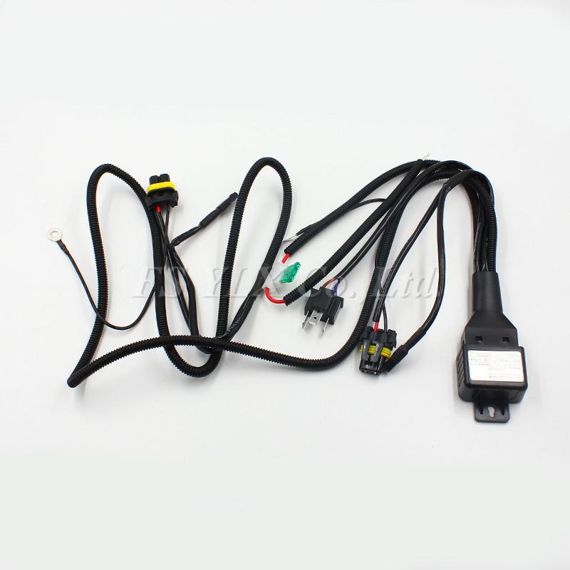 

FSYLX 12V 35W 55W 75W HID Bi xenon H4 Wire Harness Controller for Car Headlight Retrofit connect hid bixenon projector lens