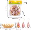 Easter Egg Pendant Creative Woven Basket Easter Egg Decorative Ornament Scene Arrangement