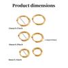 6 Paires Boucles d'Oreilles Huggie Vintage en Acier Inoxydable 316 Pour Femmes Hommes Piercing Cartilage Hélix Bijoux