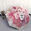 1pc Pink Lion Automatic Opening and Closing Umbrella - Suitable for Various Occasions, Outdoor Activities, Lightweight and Durable Automatic
