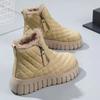Snow boots women's 2025 new winter velvet thickened Martin boots short boots women's shoes versatile student non-slip cotton shoes