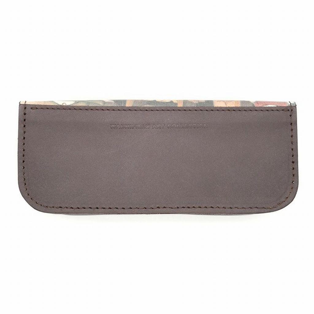 Dayan the Cat Genuine Leather Art Glasses Silver Jubilee [WACHIFIELD] Case,