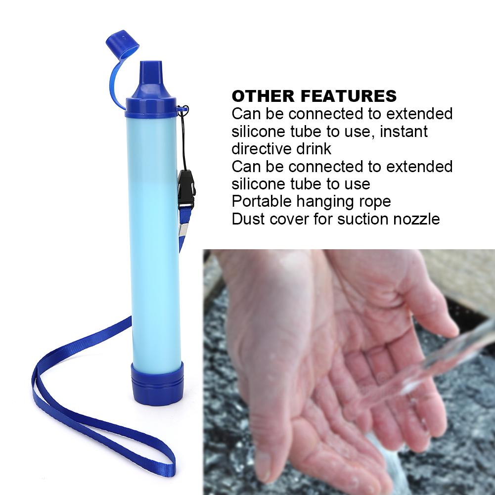 Słomki filtrujące na zewnątrz piesze wycieczki słomka z filtrem do wody wygodna słomka do napojów prostych słomki filtrujące kempingowe