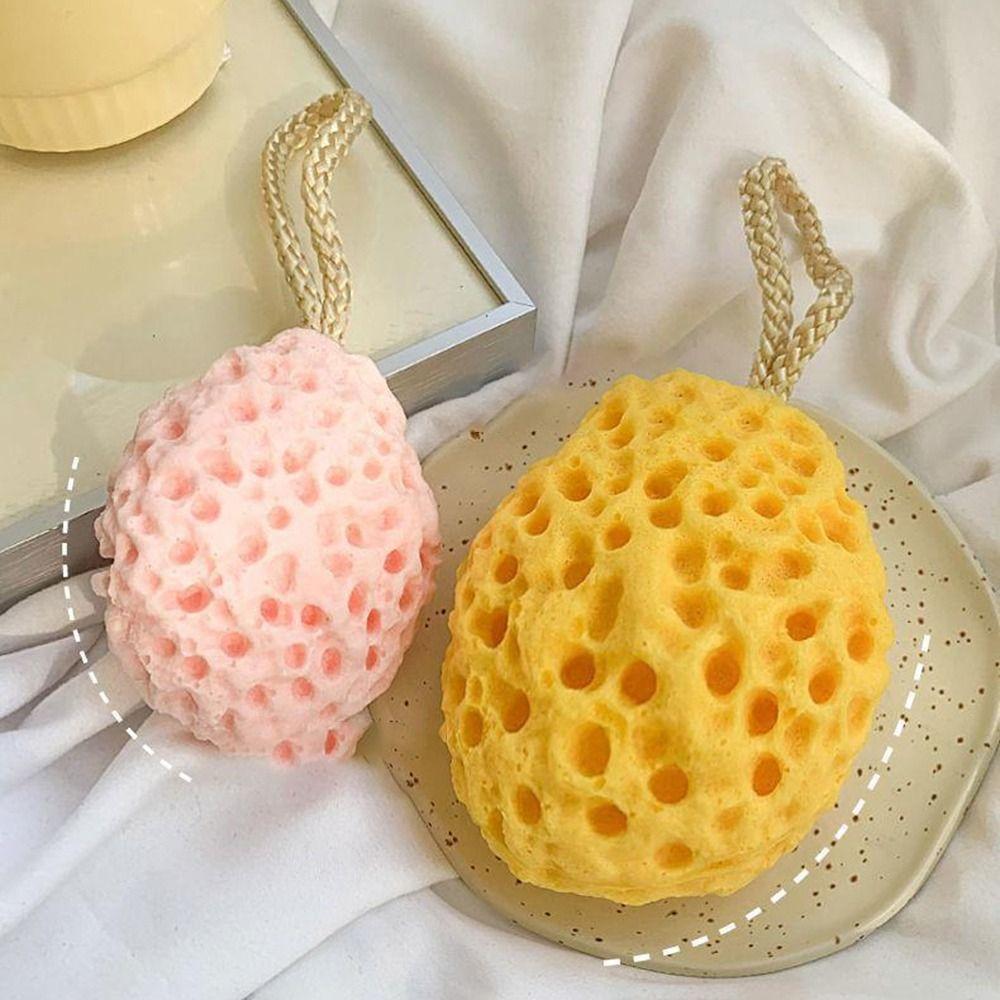 Honeycomb Sponge Bath Ball Soft Shower Puff Portable Cleaning Brush Baby