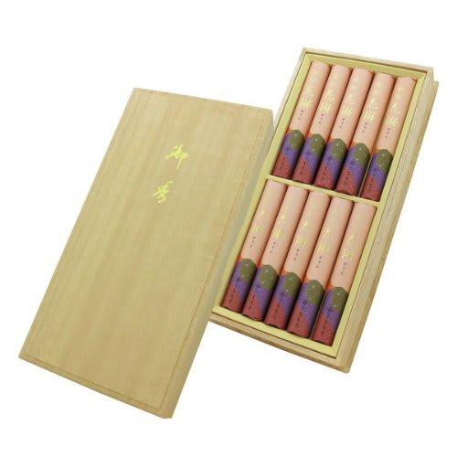Kunjudo Special Selection Karin Incense, 10 Sticks In a Paulownia Wood Box, #31