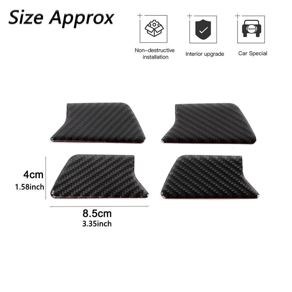 Samolepky na ozdobu vnitřních klamek dveří auta pro Jeep Grand Cherokee 2011-2026 Dekorace misky vnitřních klik Carbon Fiber Doplňky